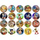 20528T Pinocchio set 20 mini discuri caketoppers din vafa gata decupate D5cm